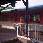 At and on and the street in front