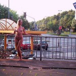 At and on and the street in front