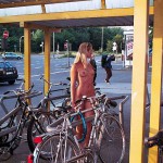 At and on and the street in front