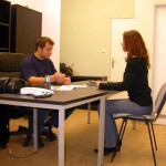 At a realtors office