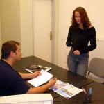 At a realtors office