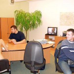 At a realtors office