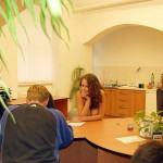 At a realtors office