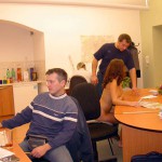 At a realtors office