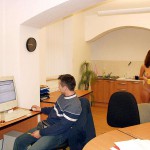 At a realtors office