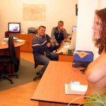 At a realtors office