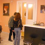 At the hairdresser beauty parlor