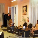 At the hairdresser beauty parlor