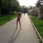 In the park of a castle