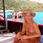 In a bar on a large boat