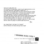 I WANNA KISS YOU!