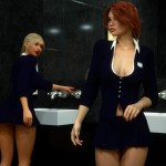 Erin and Vikki – Bathroom Break