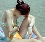 乳首ポロリだらけの水着素人おっぱい画像