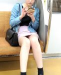 運がいい電車パンチラエロ画像