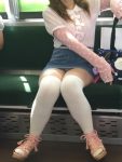運がいい電車パンチラエロ画像