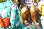 夏祭りパンチラ（浴衣女子多数）のエロ画像