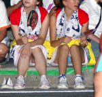 夏祭りパンチラ（浴衣女子多数）のエロ画像