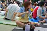 夏祭りパンチラ（浴衣女子多数）のエロ画像