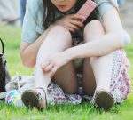 夏祭りパンチラ（浴衣女子多数）のエロ画像