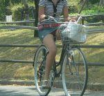 漕いでる自転車パンチラ画像まとめ