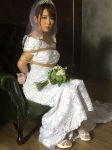 花嫁を縛るウェディング緊縛のエロ画像