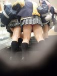 JKのパンツ見放題な複数パンチラエロ画像