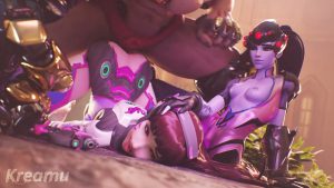 Doomfist cumming all over Dva