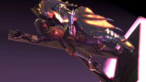 Dragon Symmetra and Futa Demon Hunter Sombra