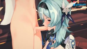 Eula blowjob then pounded