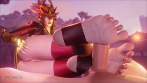 Justicar Syndra footjob