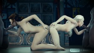 Margaery and Daenerys spitroasted