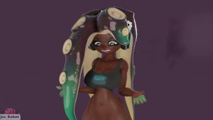 Marina playing with her boobs