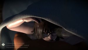 Mei under the blanket