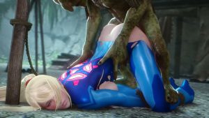 Samus Aran fucked by a goblin