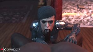 Selina Kyle sucking a cock