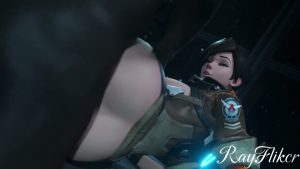 Tracer anal fucked by bbc