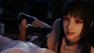 Vampire Gentiana giving a handjob